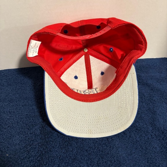Vtg 1995 Bud Racing Baseball Hat Cap Budweiser Red White Blue One Size Snapback - Picture 2 of 3